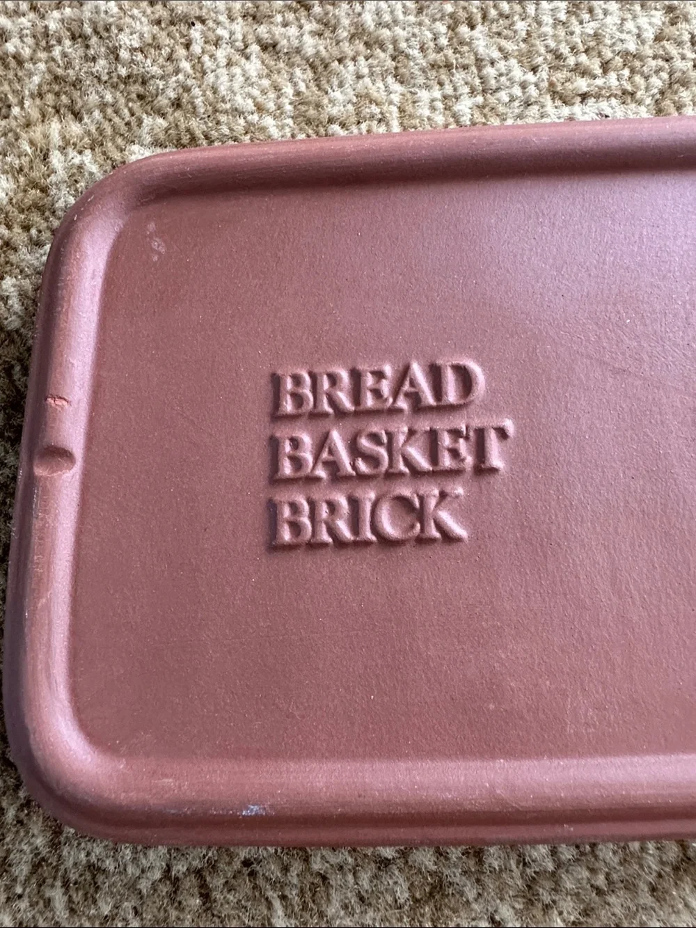 Longaberger bread basket brick warmer